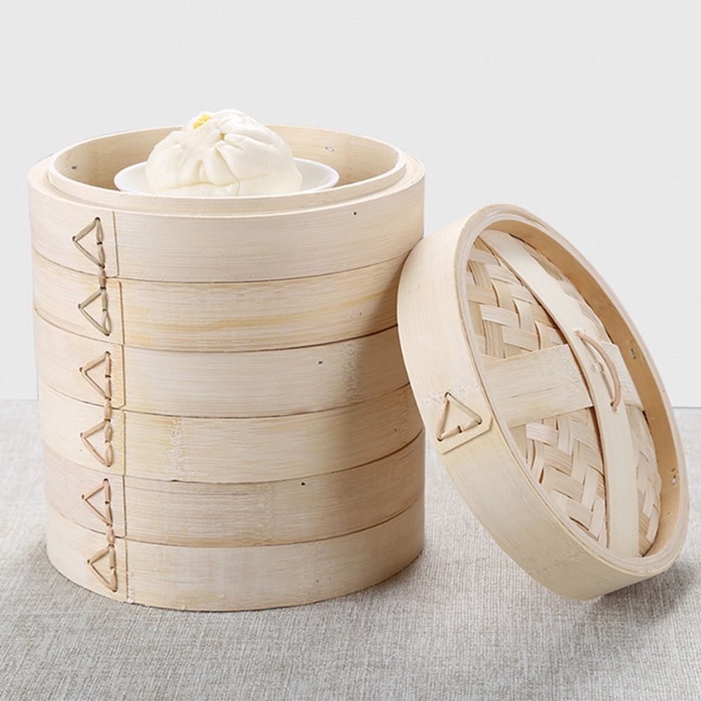 Handle Steam Basket Makes Tast - Bao Steamer Bamboo recension och pris