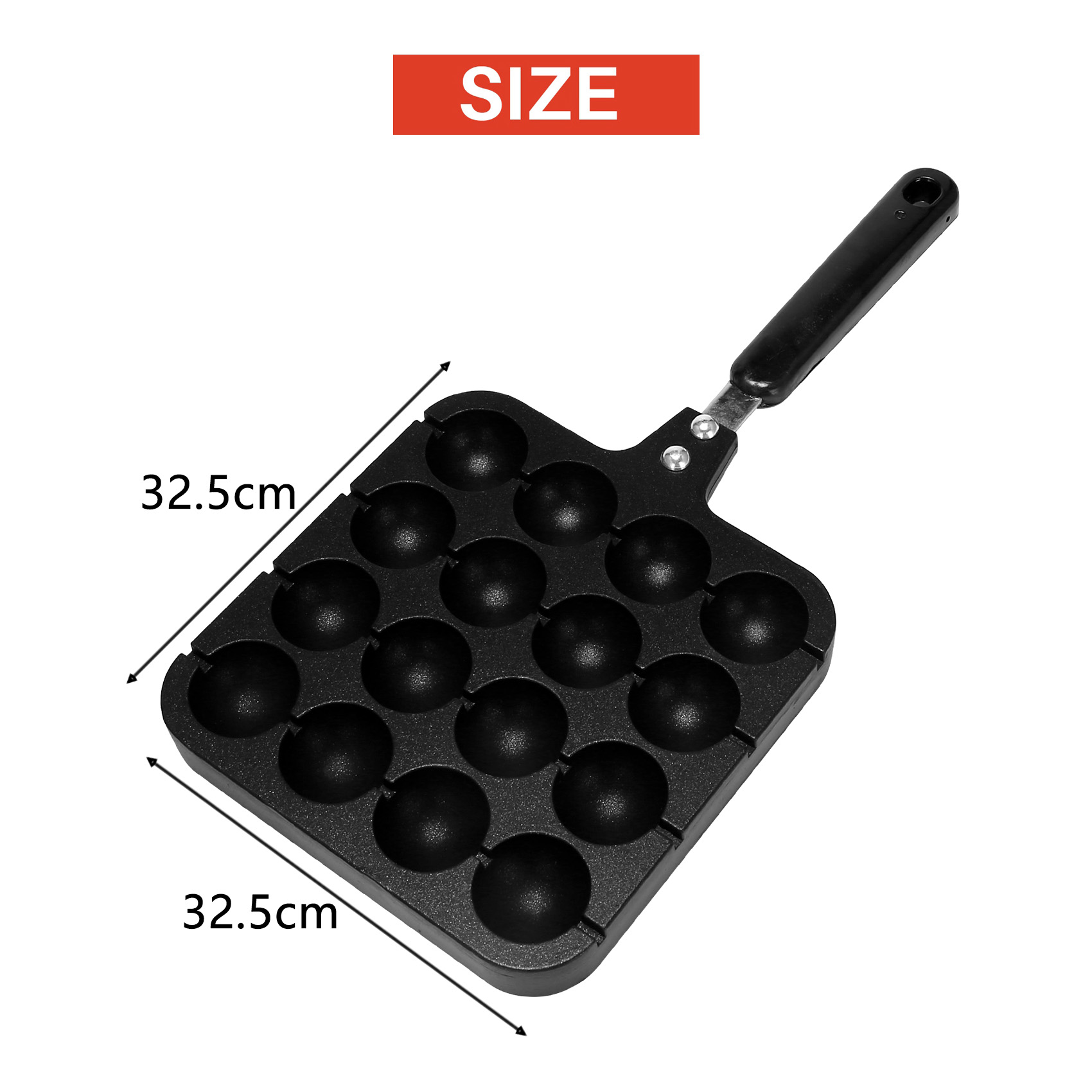F-T 16 Holes Aluminum Takoyaki - Takoyaki Grill Plate recension och pris