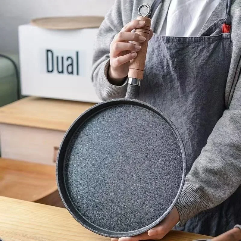 26cm Cast Iron Frying Pan Unco - Egg Waffle Pan recension och pris