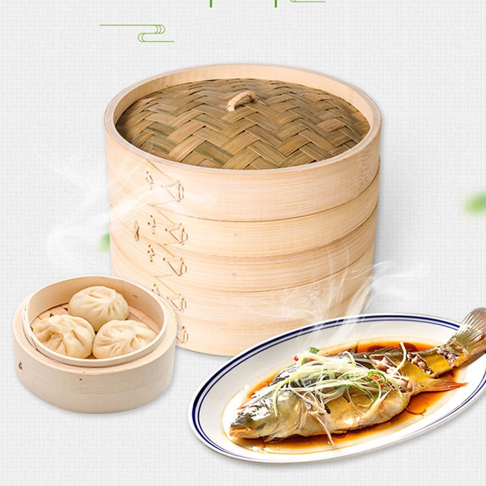 Chinese Steamer Basket Bamboo  - Bao Steamer Bamboo recension och pris