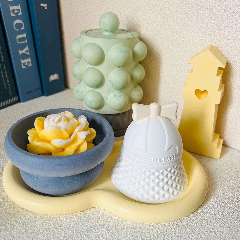 Bubble Jar Candle Vessel Concr - Donut Mold Silicone recension och pris