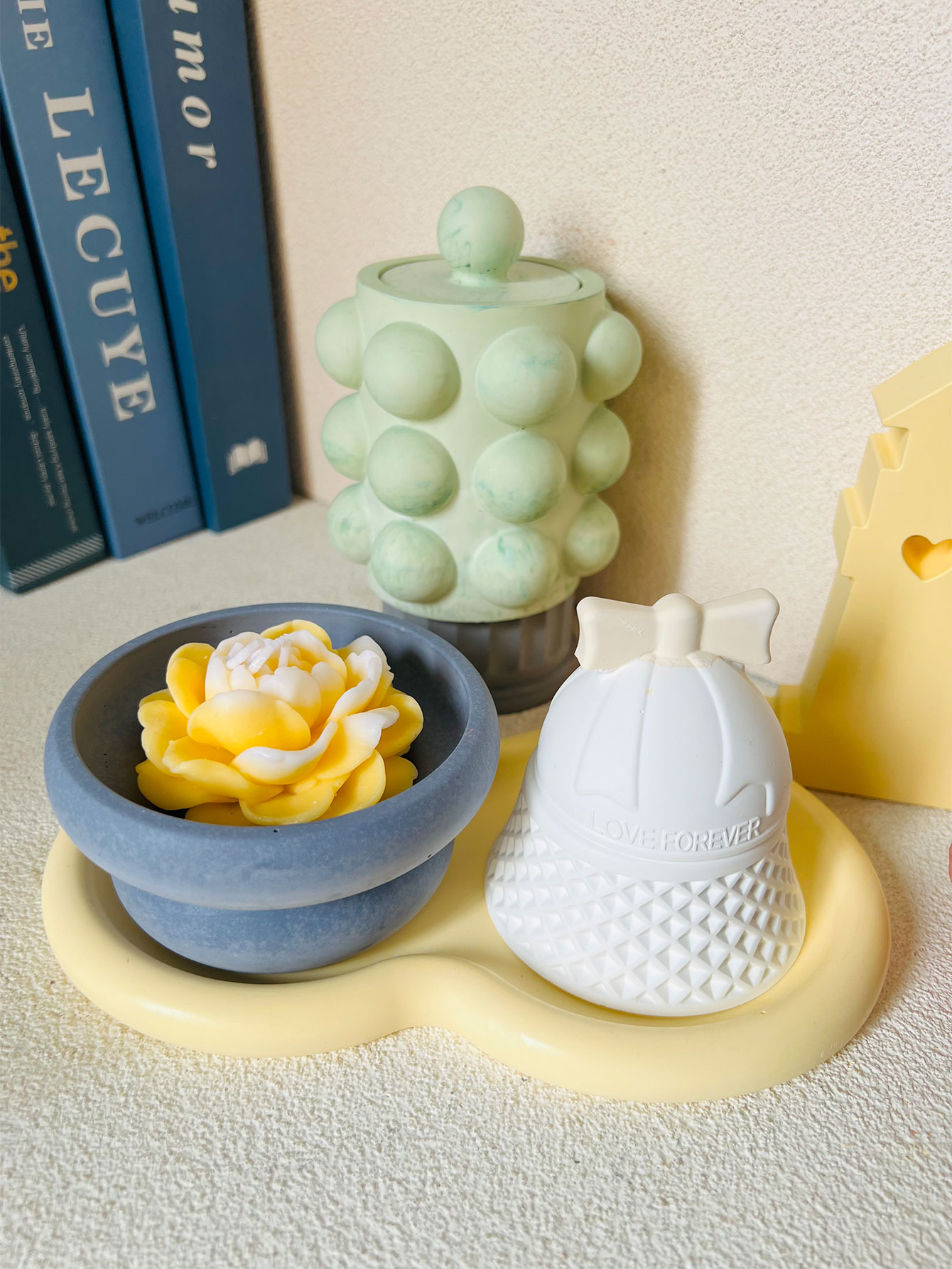 Bubble Jar Candle Vessel Concr - Donut Mold Silicone recension och pris