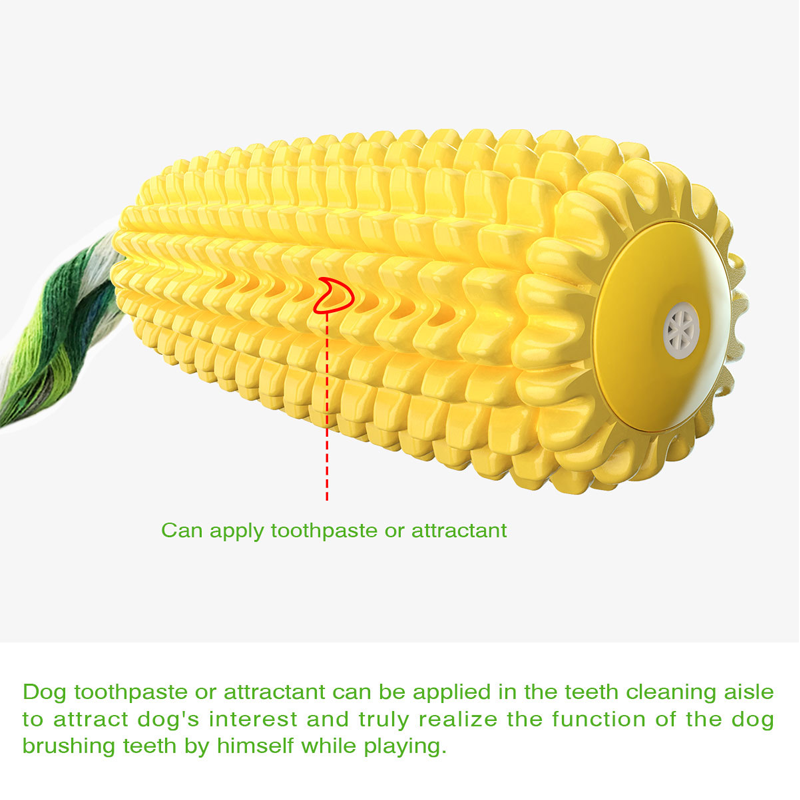 Pet Toy Squeaky Dental Chew St - Corn Dog Stick recension och pris