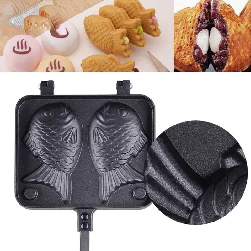 Kitchen Japanese Taiyaki Doubl - Egg Waffle Pan recension och pris