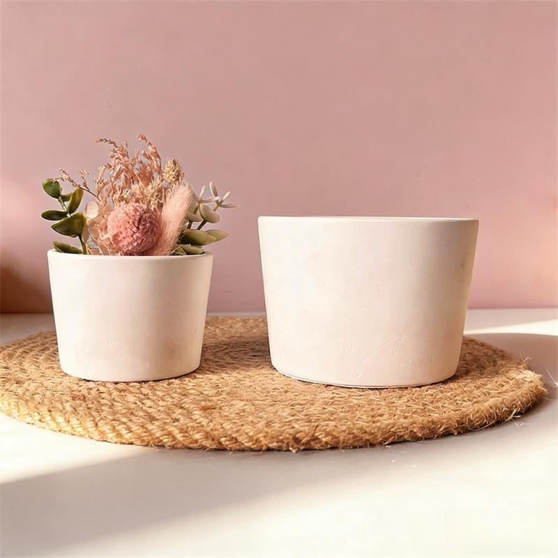 Round Plaster Vase Flowerpot C - Potsticker Mold recension och pris