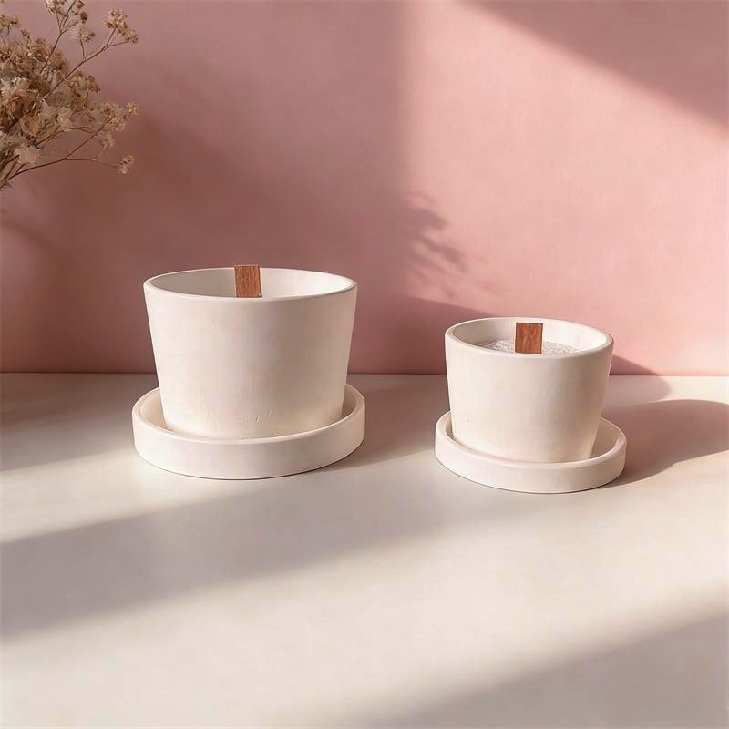 Round Plaster Vase Flowerpot C - Potsticker Mold recension och pris