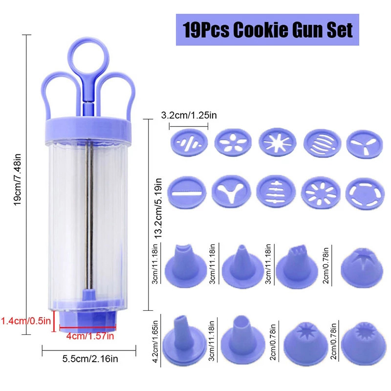 BOZZH DIY Manual Cookie Press  - Churros Maker Gun recension och pris