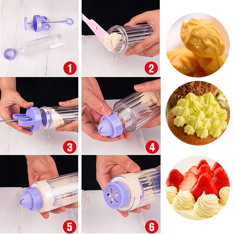 BOZZH DIY Manual Cookie Press  - Churros Maker Gun recension och pris