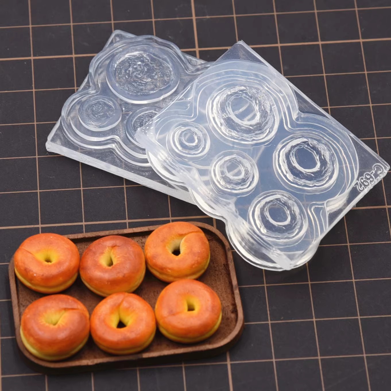 Polymer Clay Mini 3D Bagel Bre - Donut Mold Silicone recension och pris