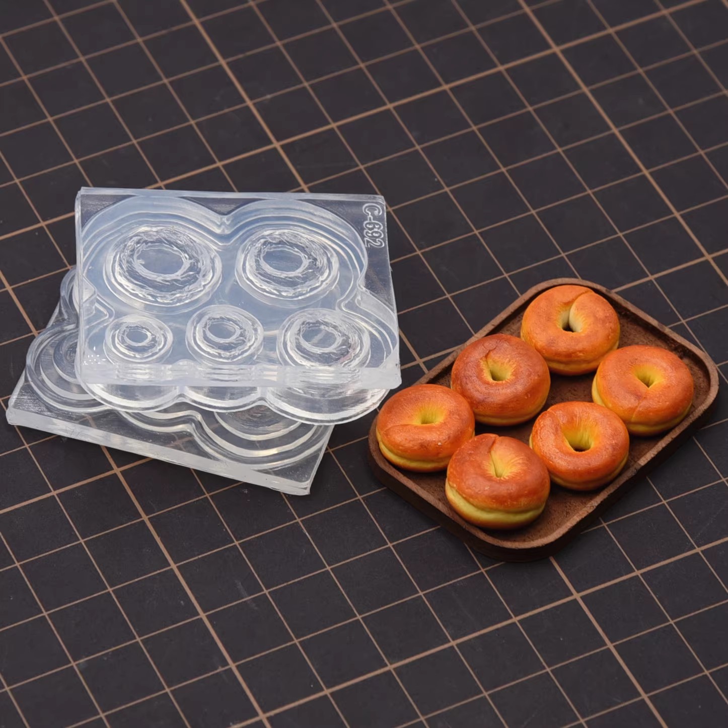 Polymer Clay Mini 3D Bagel Bre - Donut Mold Silicone recension och pris