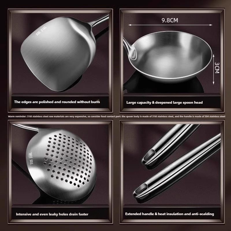 Food Stainless Steel Wok Spatu - Okonomiyaki Spatula recension och pris