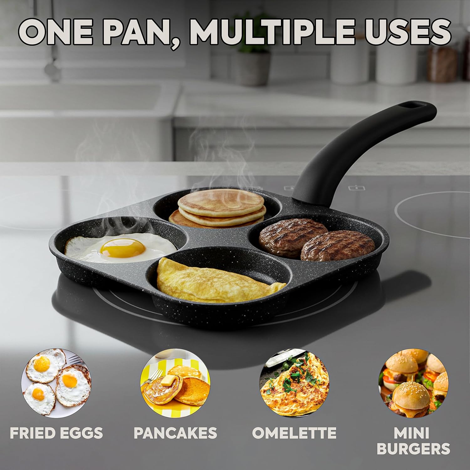 Egg Frying Pan Nonstick Pancak - Egg Waffle Pan recension och pris