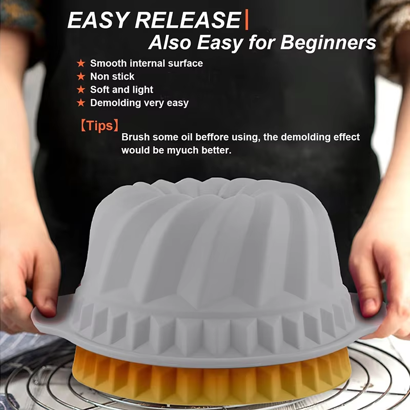 Silicone Fluted Cake Pans Non- - Donut Mold Silicone recension och pris