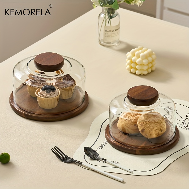 1PCS Round Wooden Cake Stand w - Dim Sum Basket recension och pris