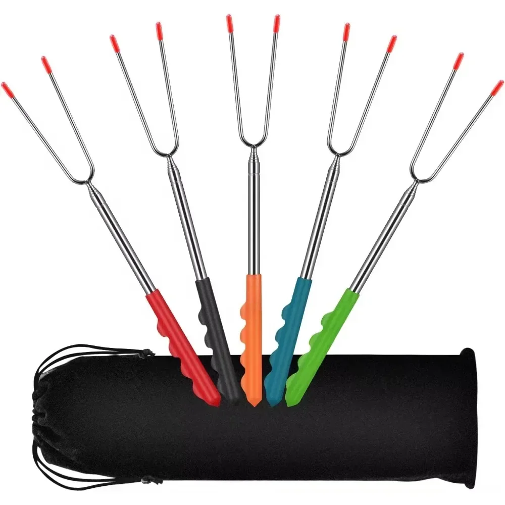 New BBQ Forks Telescopic  Barb - Corn Dog Stick recension och pris