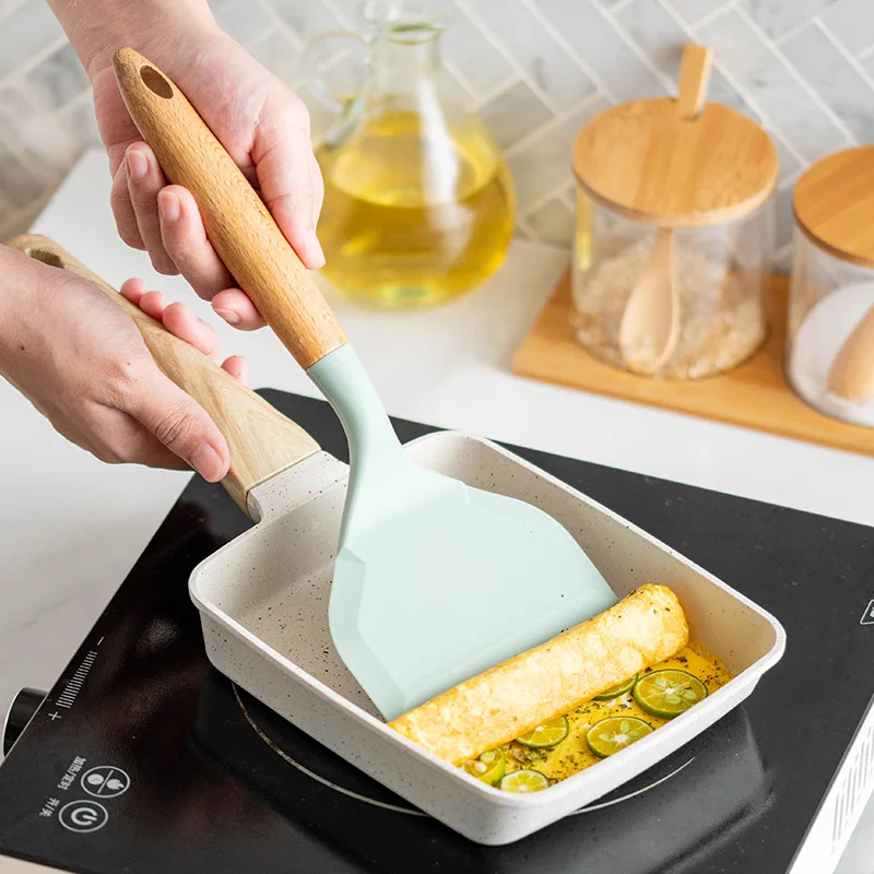 2Pcs Silicone Spatula Wide Mou - Okonomiyaki Spatula recension och pris